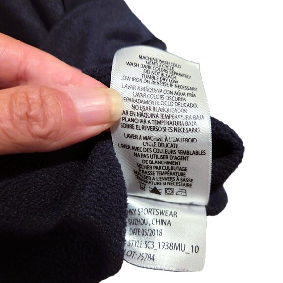 FC Bayern Munchen Hoodie Blue Sweatshirt Pullover Soccer Futbol Mens Small - Picture 8 of 8